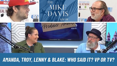 Producer Amanda, Troy, Blake, and Lenny are in studio "This Evening."