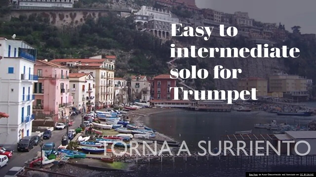 🎺 [Easy to Intermediate Solo for Trumpet] - Torna a Surriento