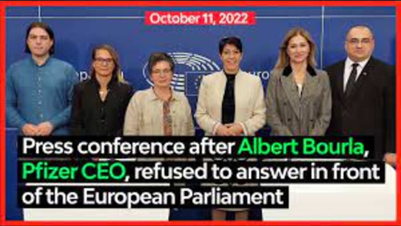 MEP’s Held Press Conference After Pfizer CEO Refused To Testify Before EU Parliament’s Committee