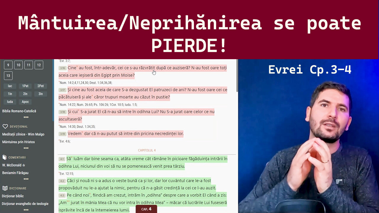 Ce Spune Cartea Evrei Despre Pierderea Mântuirii _ De Ce Unii Teologi Nu o Lasă Să Vorbească_