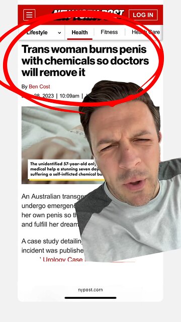 True Story: Man Burns Penis Off To Get Free Trans Surgery😵‍💫