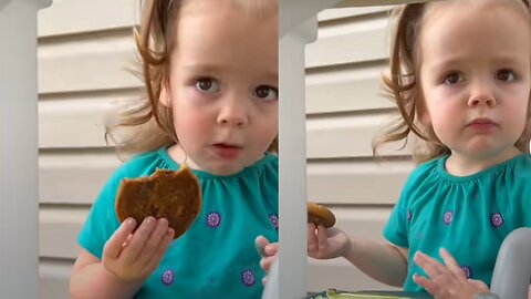 She refused to share her cookies with mummy