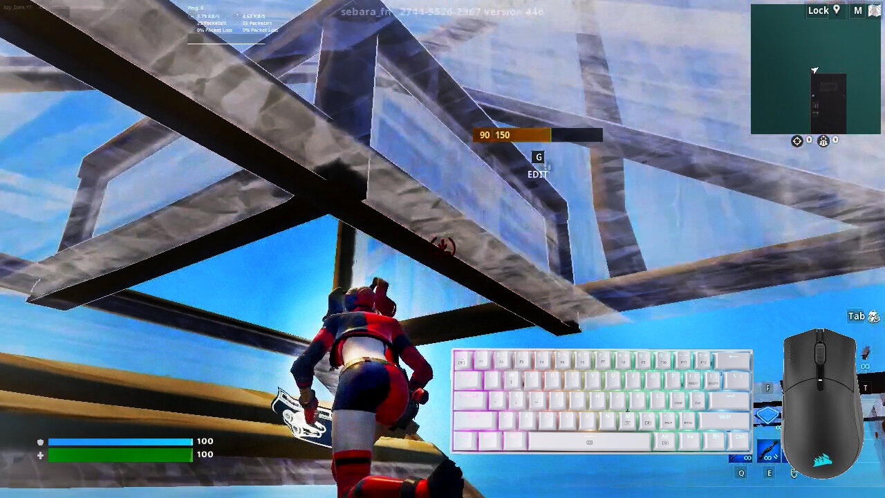 Yellow Switches ASMR Chill 🤩 Satisfying Gameplay Keyboard Fortnite smooth Handcam