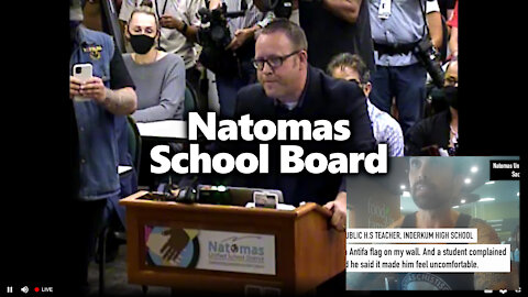 Natomas Unified School Board Live: Antifa Teacher Busted By Project Veritas