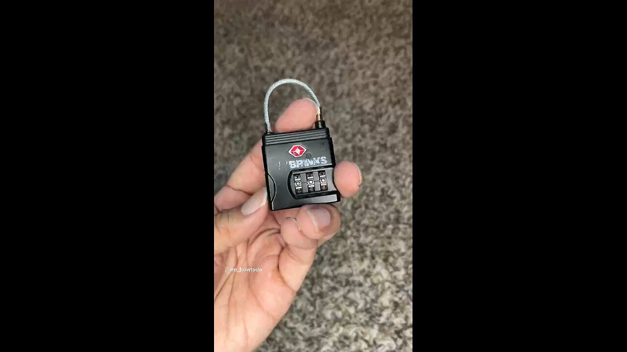 How to change the combination on a Brinks 3 digit lock