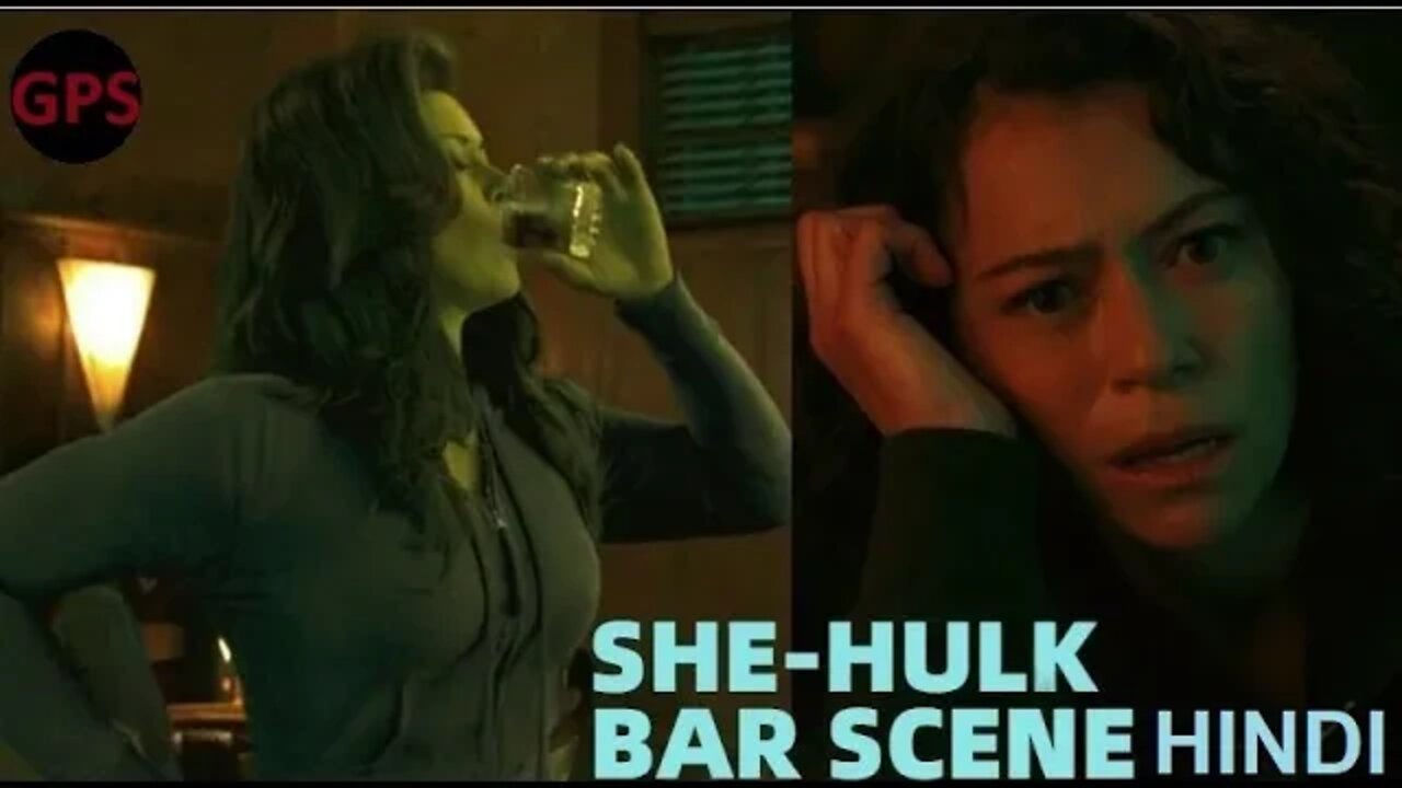 She Hulk Bar Scene in Hindi | She Hulk Drunk Funny Scene😂 | She Hulk Hangover | She Hulk Ep02 | GPS|