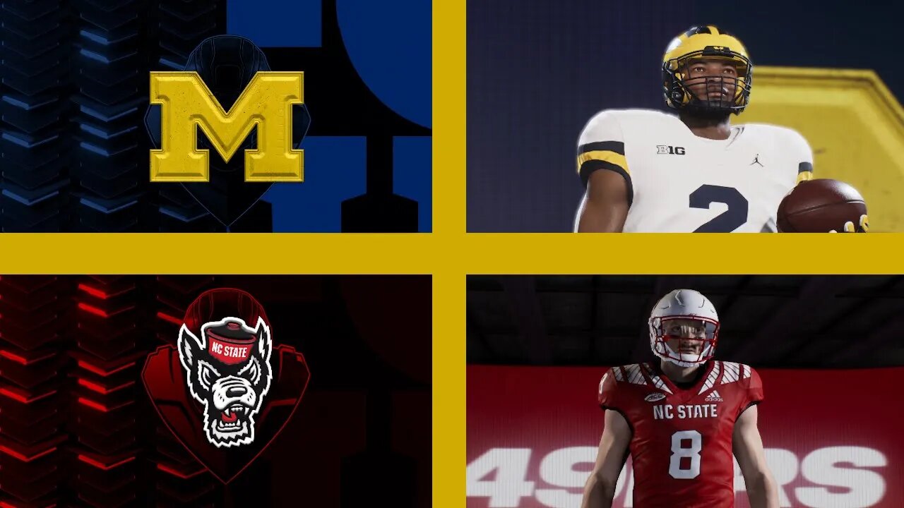 CFB 24 Michigan Wolverines Vs NC State Wolfpack Year 2023