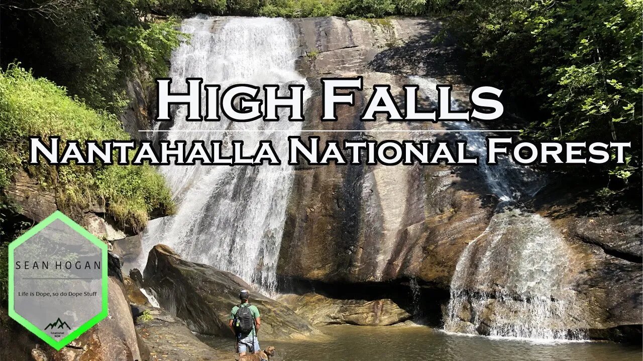 High Falls, North Carolina, Nantahalla National Forest -- DJI Drone Footage