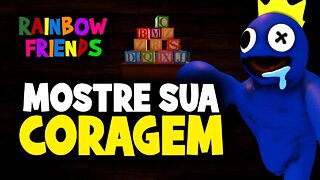 Roblox - Rainbow friends / Fugindo do monstro babão