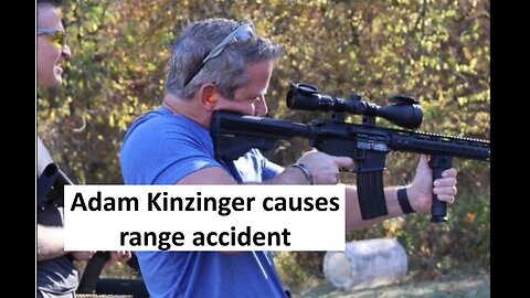 Adam Kinzinger trys shooting guns and hurts reporter