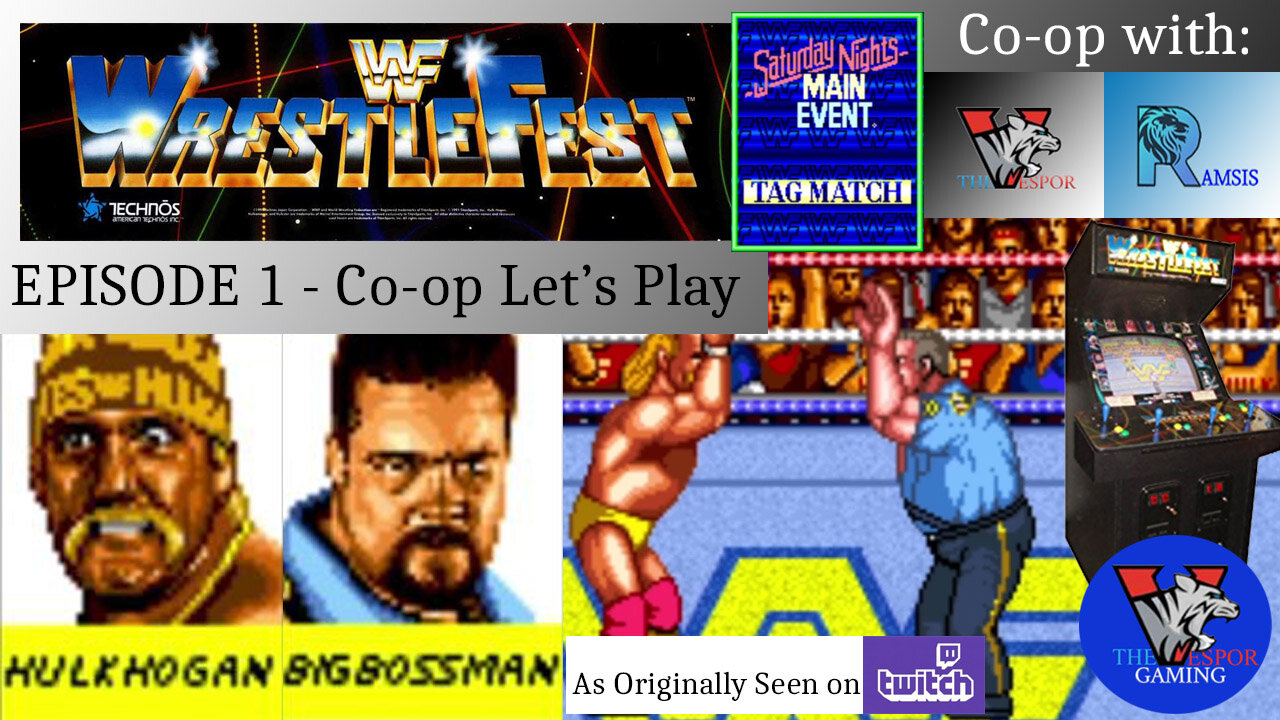 Retro Arcade Gameplay | WWF Wrestlefest - Arcade - Hogan and Boss Man - Main Event |