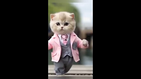 cute cat dance video