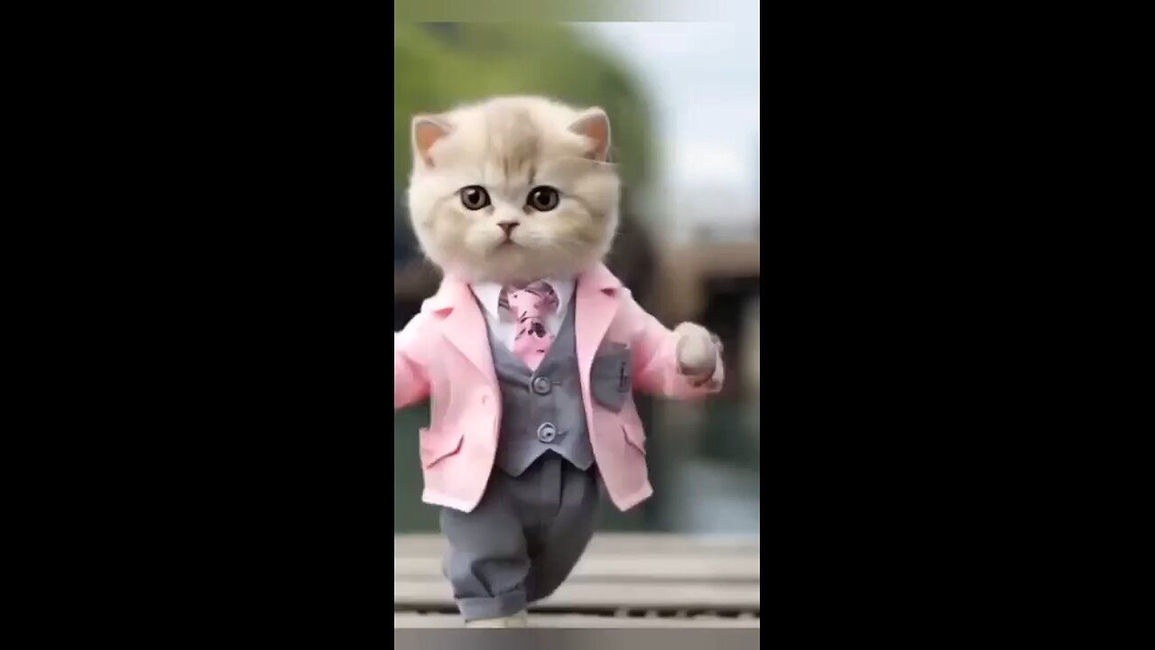 cute cat dance video