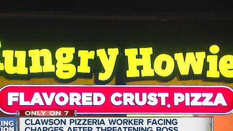 Threatened pizza manager speaks out