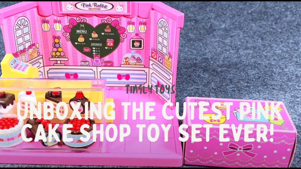 Unboxing the Cutest Pink Cake Shop Toy Set Ever! 15 Minutes of Pure ASMR Fun!