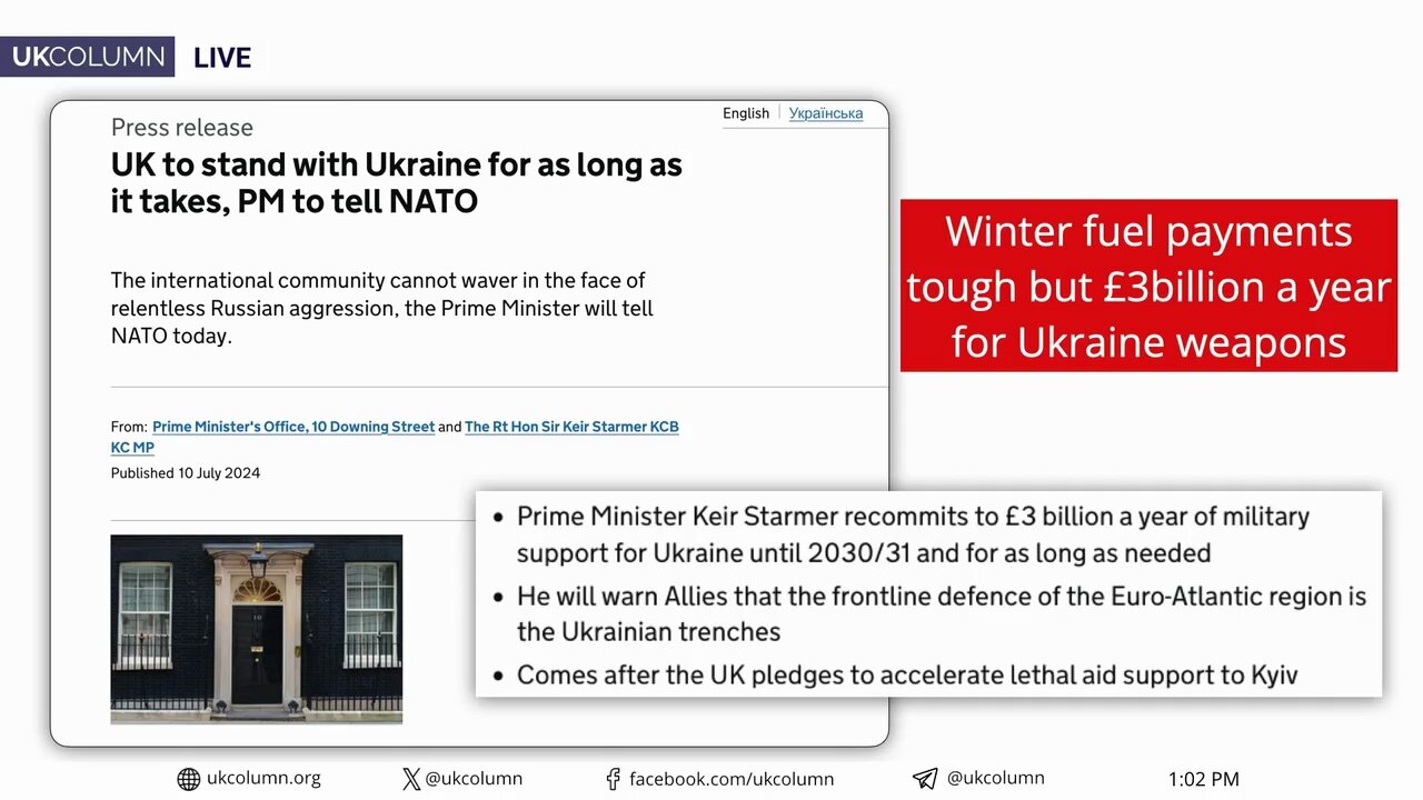 Unconditional British Support To Ukraine, Deaf Ear To The British People's Concerns - UK Column