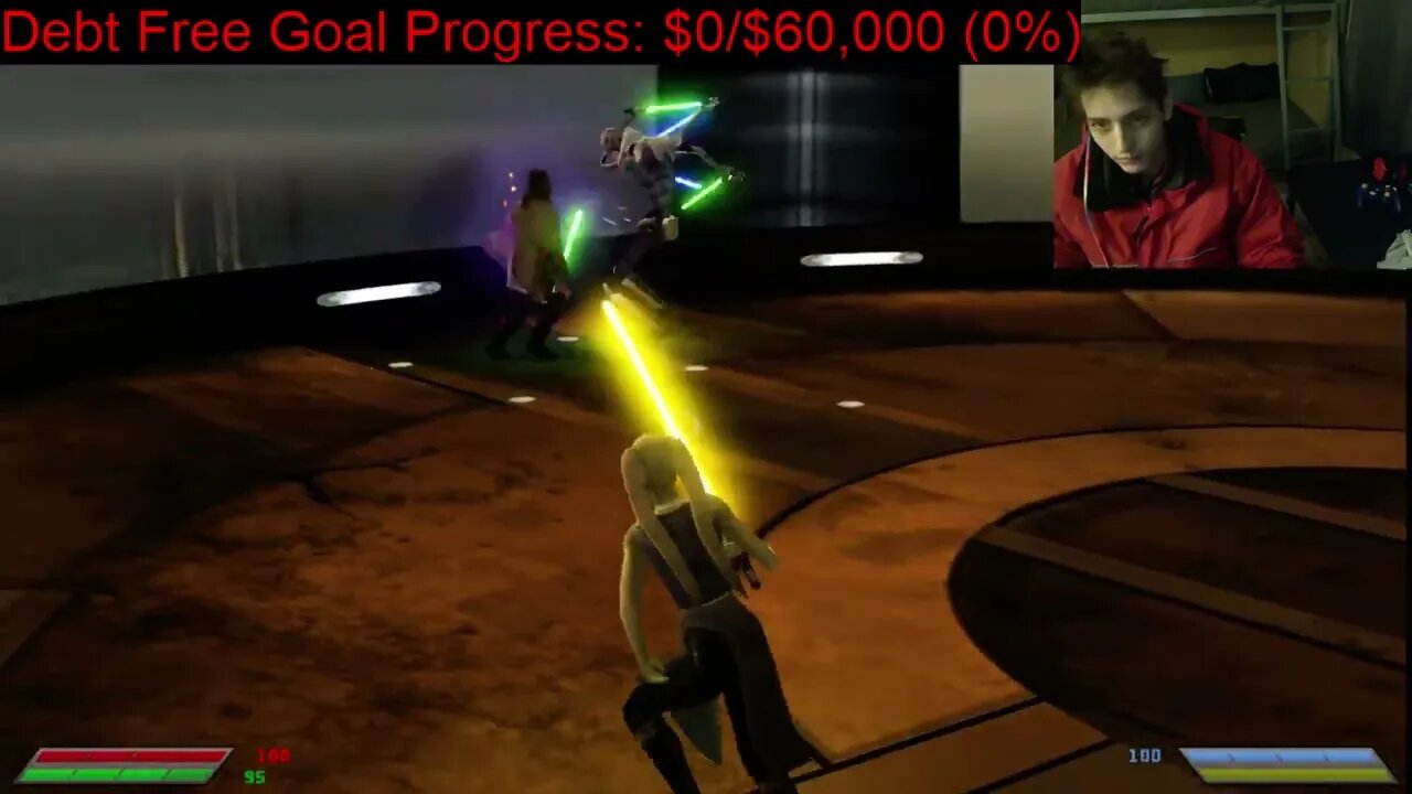 General Grievous VS Qui Gon Jinn In A Battle With Commentary In Star Wars Jedi Knight Jedi Academy