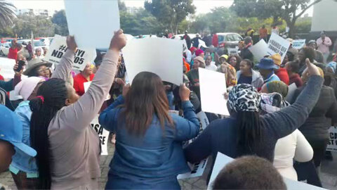 Protesting outside ICASAOffices