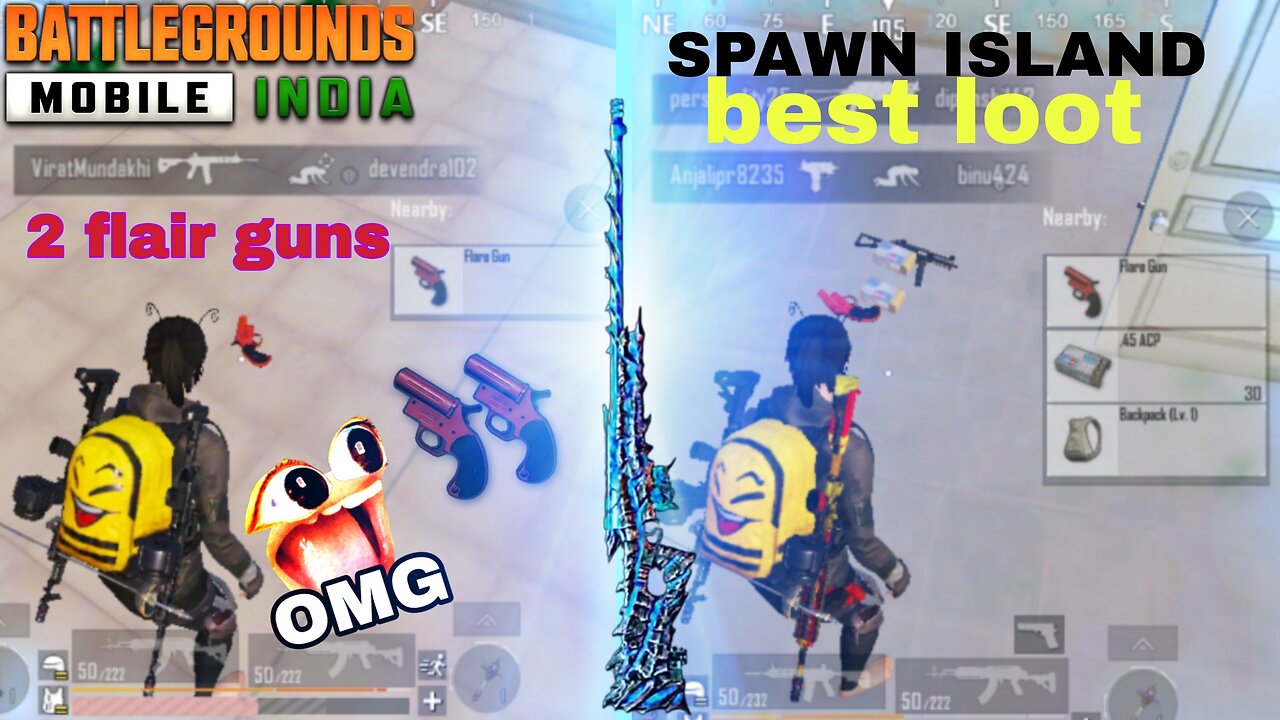 Going spawn Island 🏝️ I got 2 flair guns 😲 best loot|@spirit2.8 yt