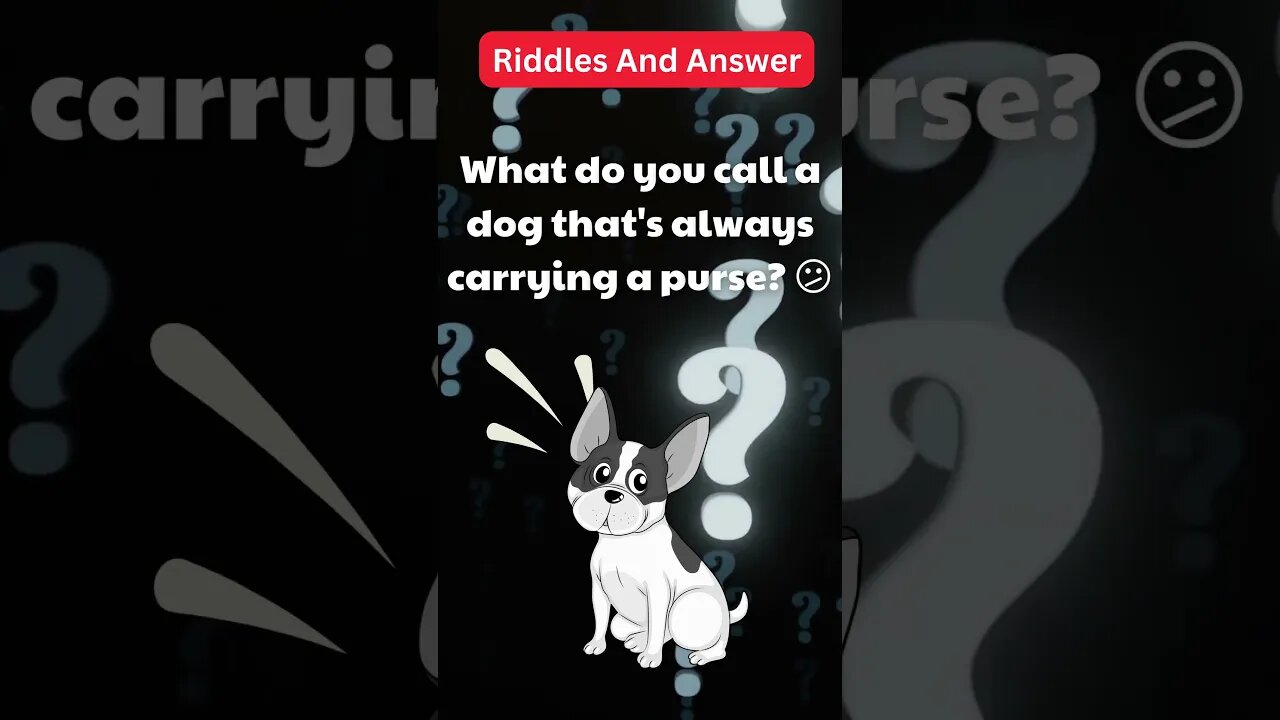 Dogs Riddle | Dogs Riddles in English | Riddles with Answer | Hard riddles | EP28 #shorts