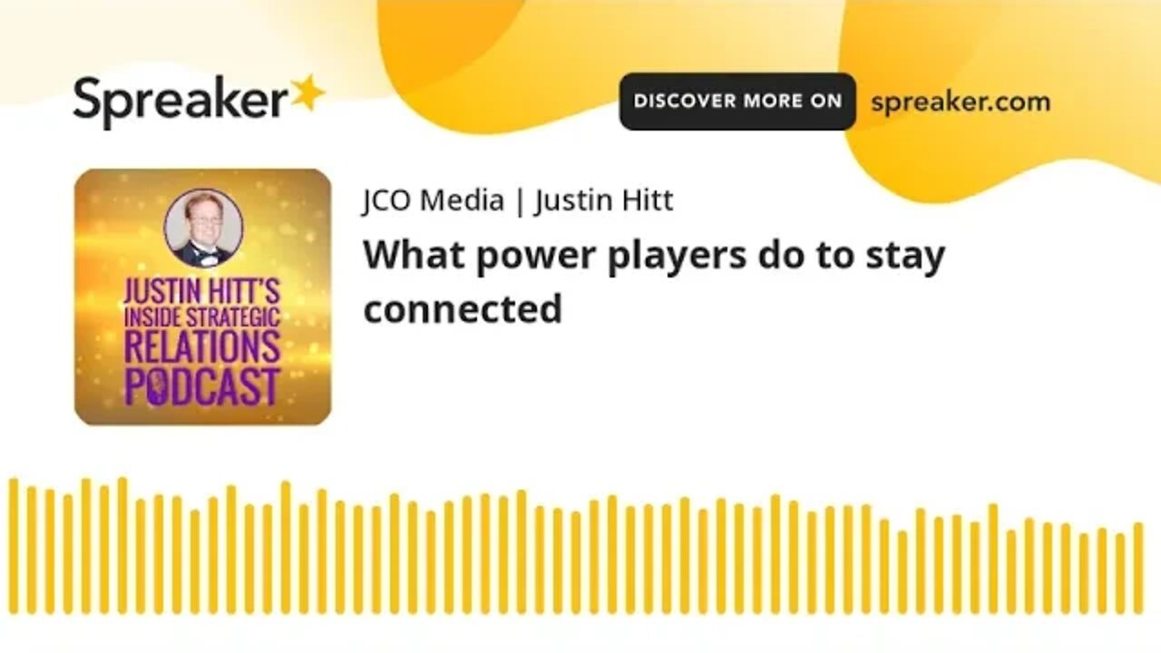 What power players do to stay connected