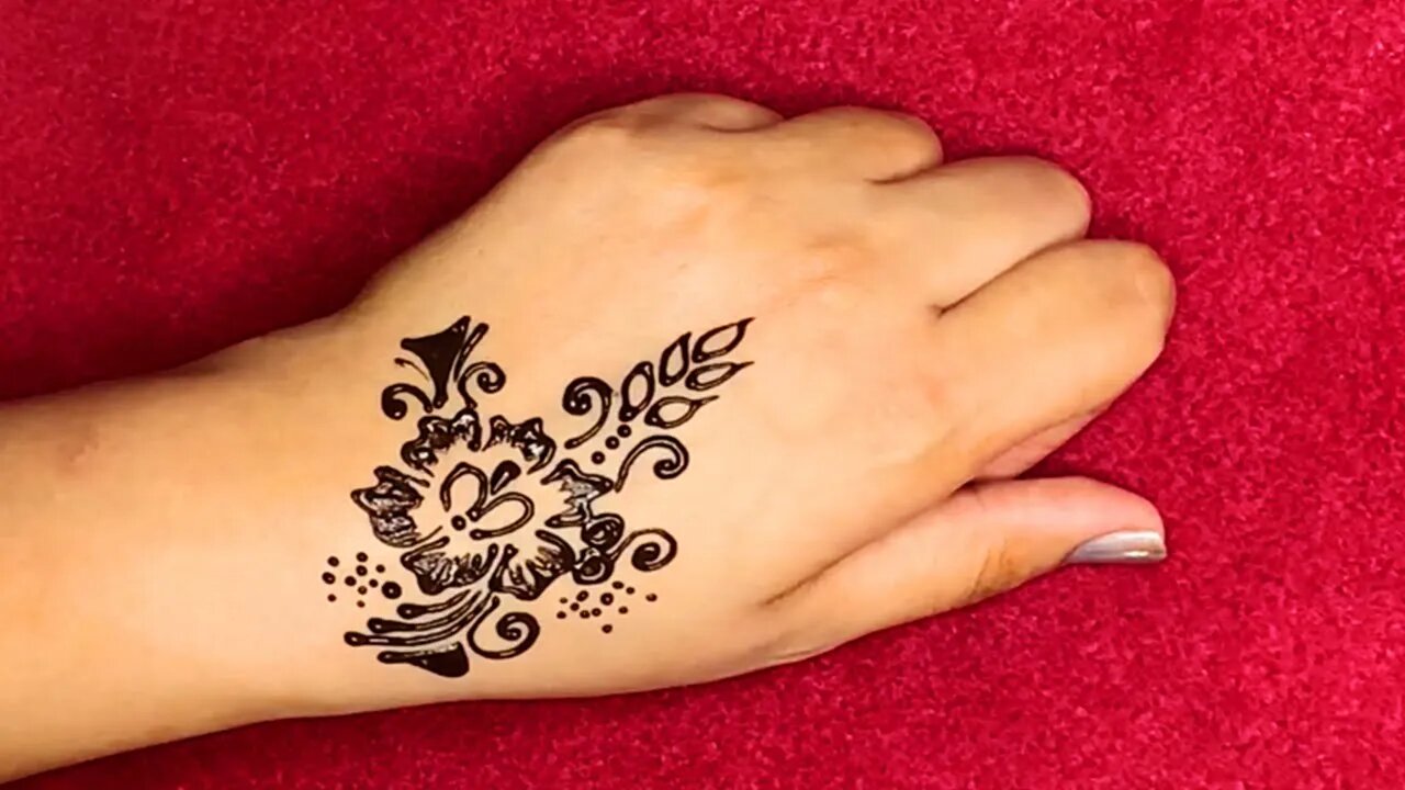 Beautiful party henna design 😍 stylish henna design 💓 lovely henna