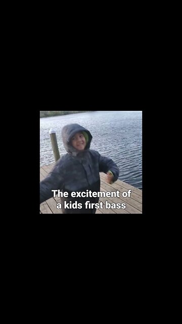 Catching First Bass #firstbass #catchingfirstbass #youtubeshorts
