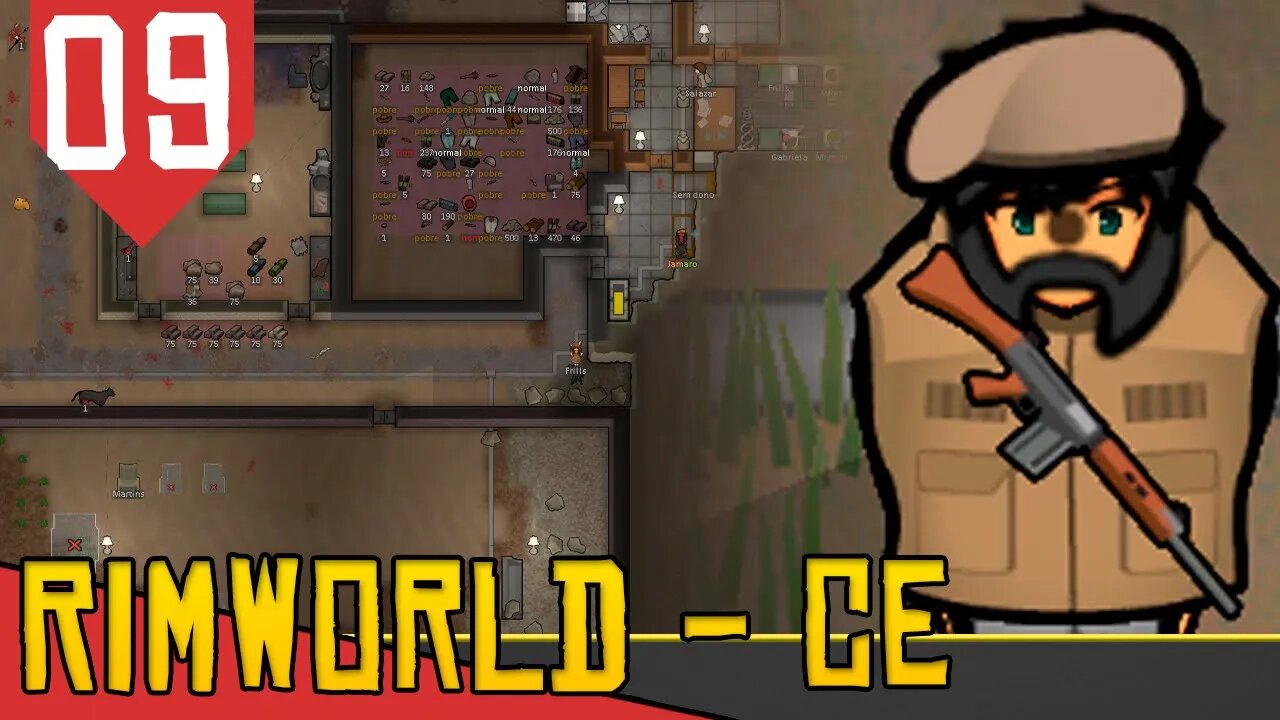 Planos ARQUITETÔNICOS - Rimworld Combat Extended #09 [Série Gameplay PT-BR]