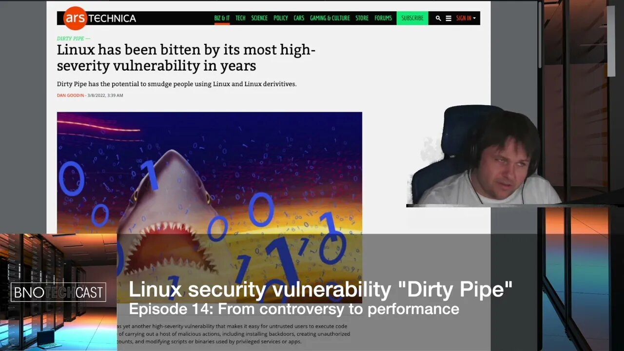 Linux security vulnerability "Dirty Pipe"