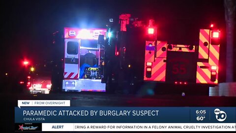 Paramedic attacked by man suspected in Chula Vista burglary