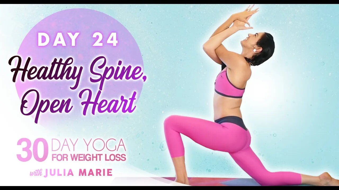 Heart Openers to Improve Posture & Reduce Shoulder Pain ♥ 30 Day Yoga Challenge Julia Marie | Day 24