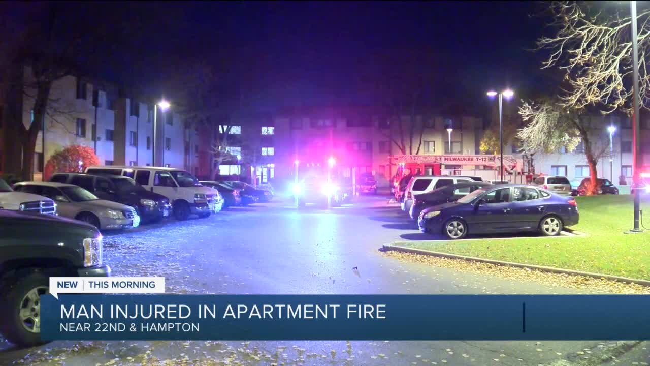 Milwaukee man seriously injured in fire near 22nd and Hampton