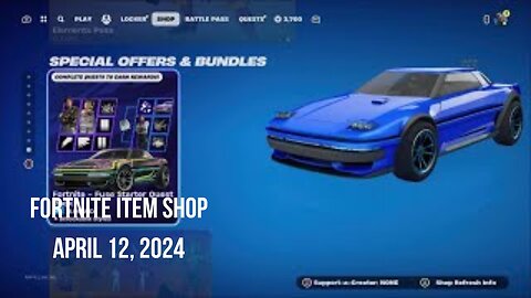 Fortnite Item Shop|April 12, 2024(*New* Avatar Battlepass & Fuse Starter Quest Pack)