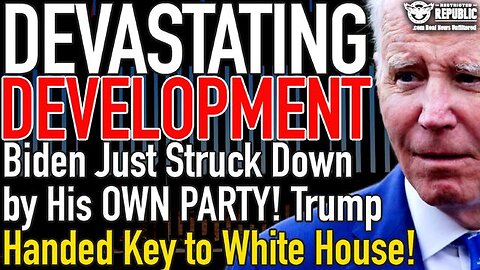 Biden Just Struck Down by His OWN PARTY! Trump Handed Key to White House!