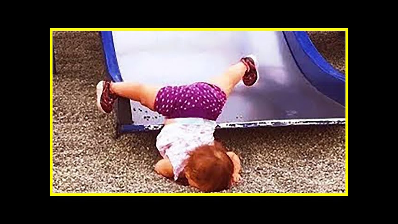 Funny Babies Playing Slide Fails - Cute Baby Videos