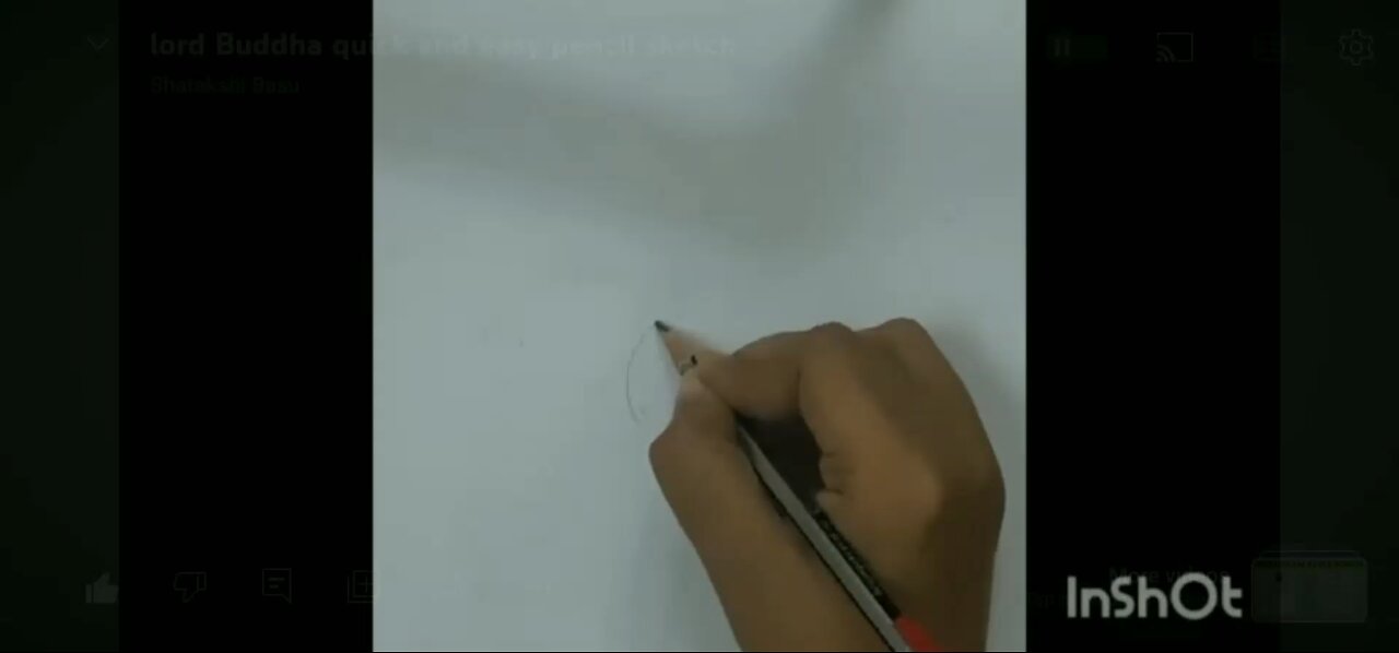 Lord Buddha sketch for beginners