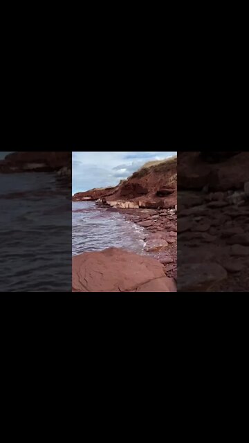 Beautiful red cliffs of PEI