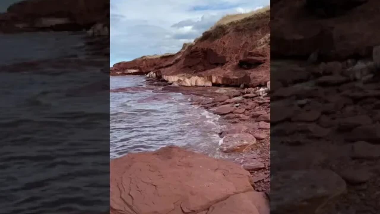 Beautiful red cliffs of PEI