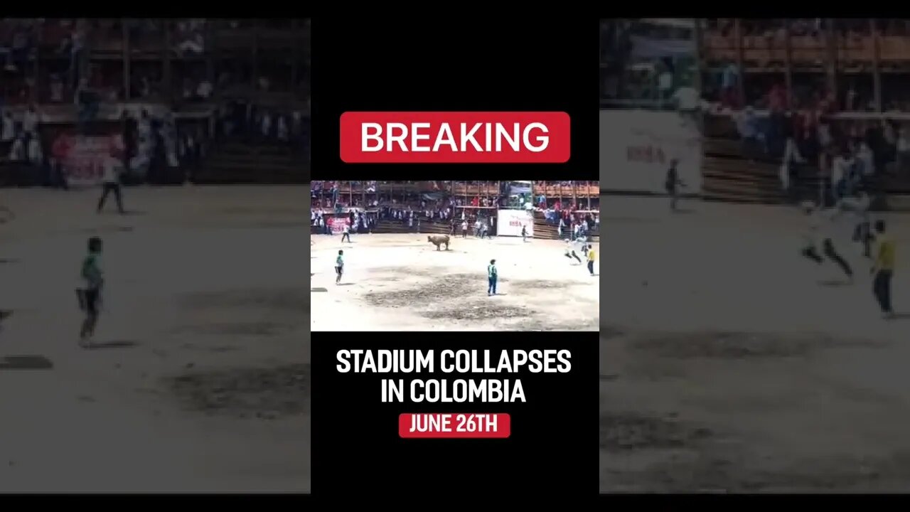 NEW: Stadium collapses in Colombia