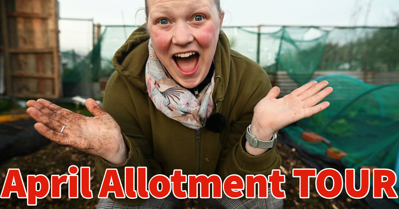 APRIL Allotment TOUR: Allotment Gardening, Spring Gardening