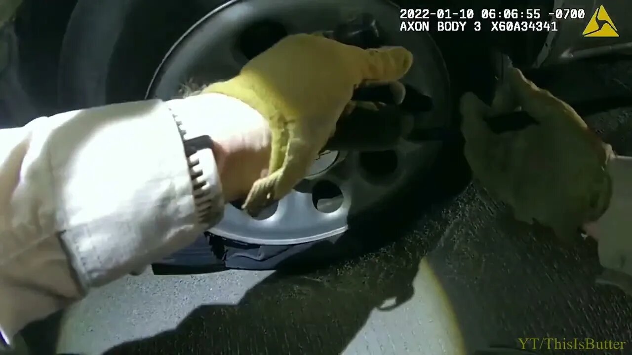 Pima County releases their first body cam video of helping a stranded motorist with a flat tire