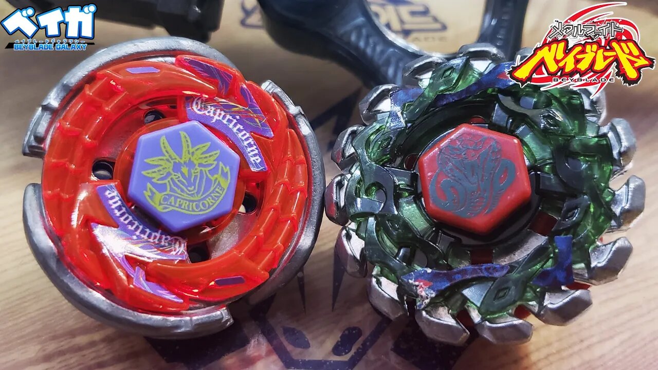 STORM CAPRICORNE M145Q vs POISON SERPENT SW145SD - Metal Fight Beyblade メタルファイトベイブレード