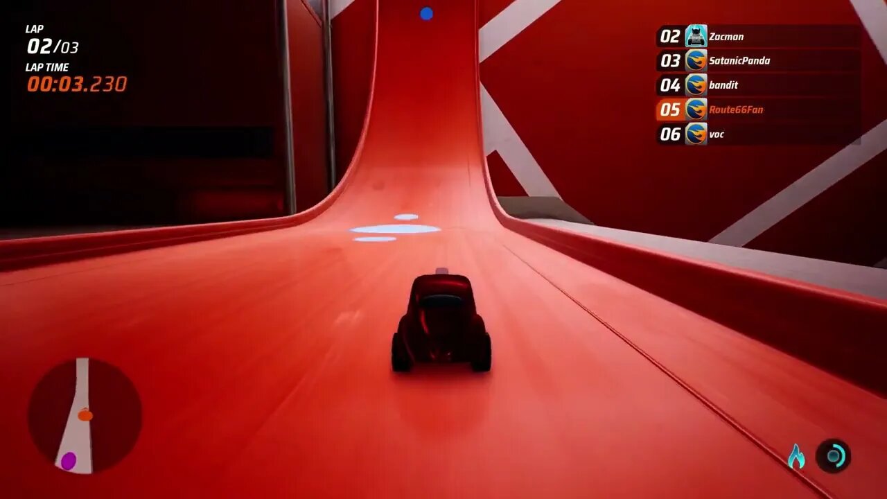 Online Multiplayer in Hot Wheels Unleashed - Wall Ride Basement Track