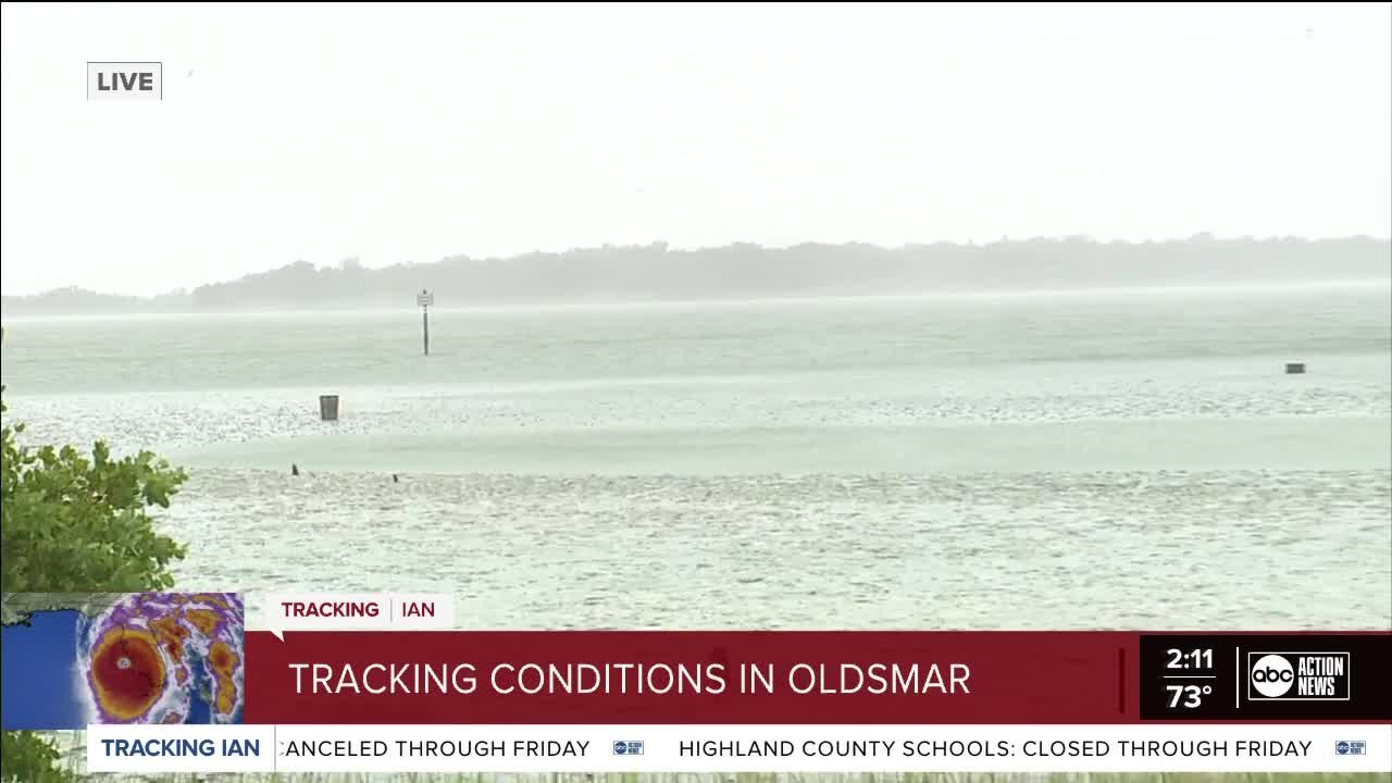 Heather Leigh in Pinellas County | Reporter Heather Leigh tracks the conditions in Oldsmar.