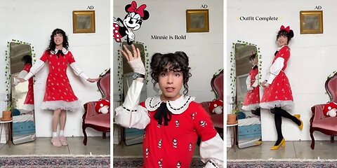 Trans TikTok Influencer Dresses Like Minnie Mouse To Promote Disney Clothing