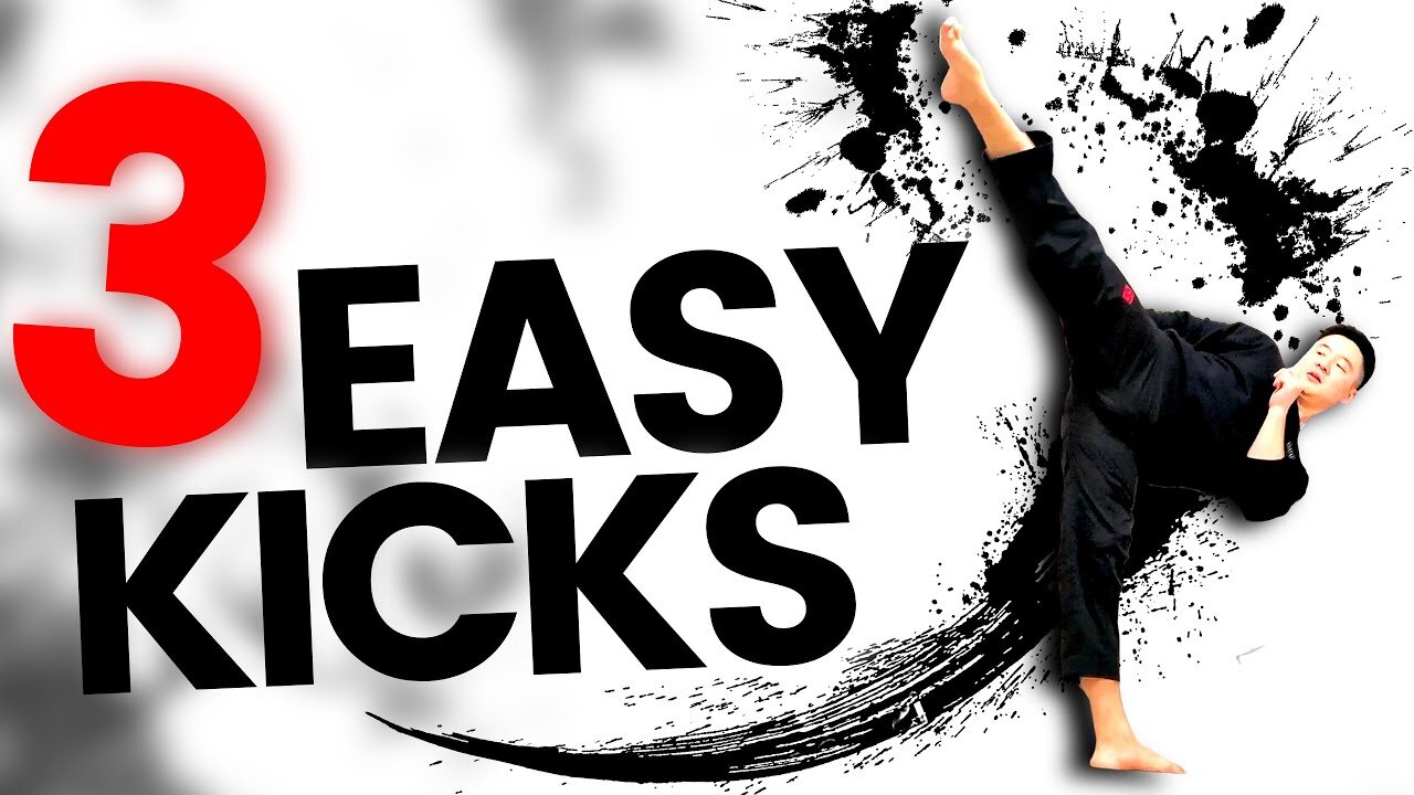 TAEKWONDO KICKS FOR BEGINNERS | 3 Easy Kicks ANYONE Can Do.