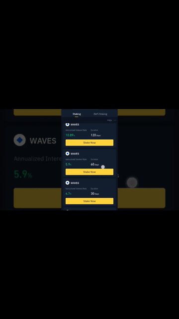 WAVES TOKEN 4MONTH BINANCE STAKING REWARD #cryptoinvesting #cryptostaking #stakingrewards #staking