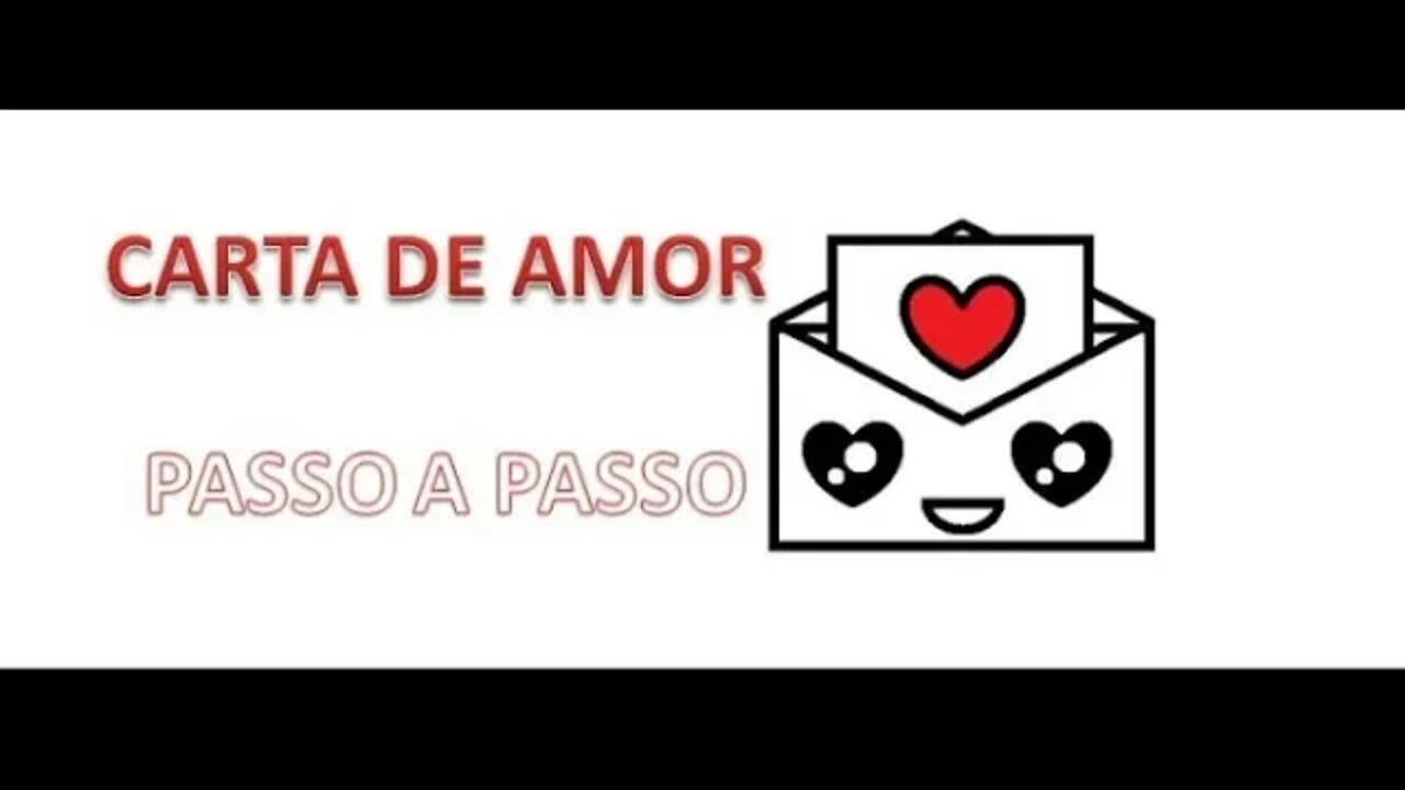 Como desenhar uma Carta de Amor Kawaii