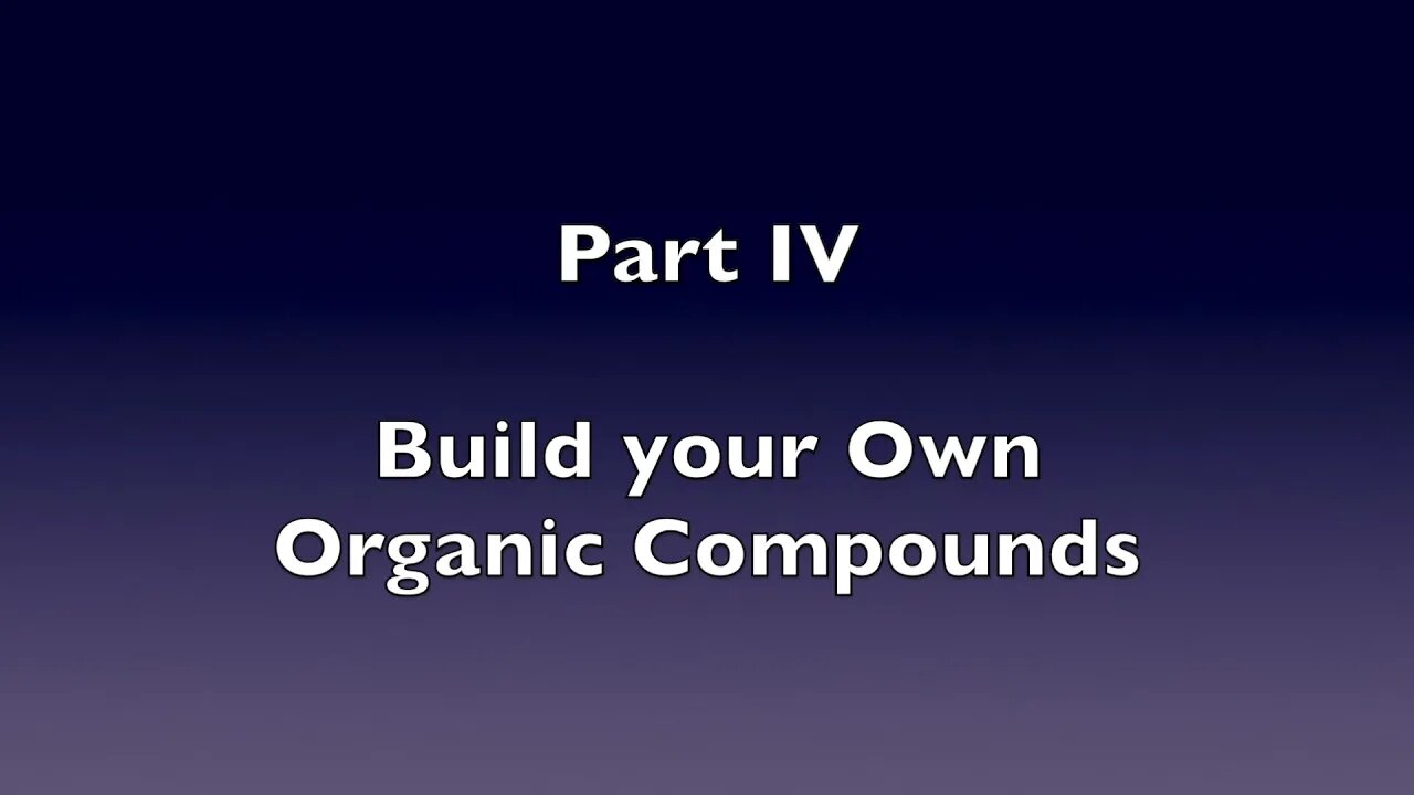 CHM1032L Unit 7 Organic Chemistry Prelab Video