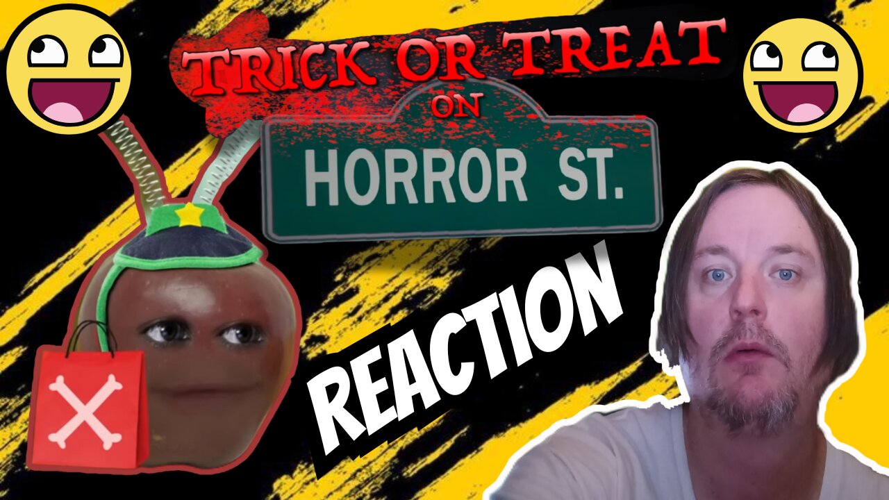 my reaction to Annoying Orange Trick or Treat on Horror Street